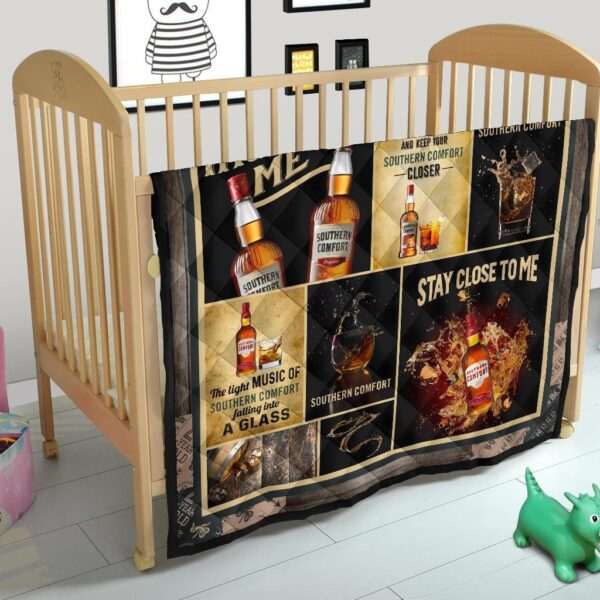 southern comfort quilt blanket whiskey inspired me funny gift i02wq