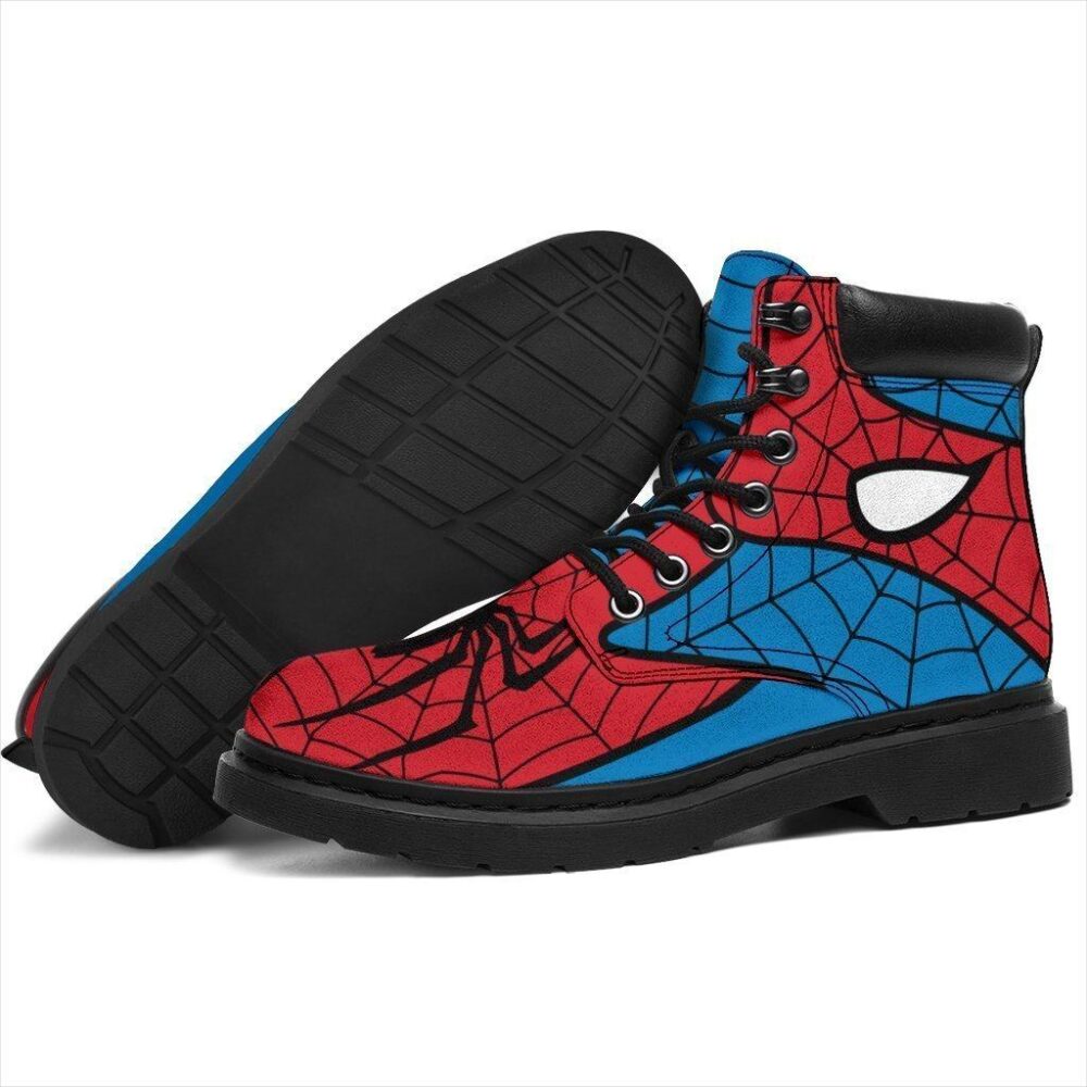 Spider-Man All Season Boots | Casual Shoes | Vegan Leather Custom Boot Shoes TB108