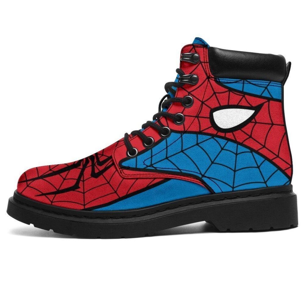 Spider-Man All Season Boots | Casual Shoes | Vegan Leather Custom Boot Shoes TB108