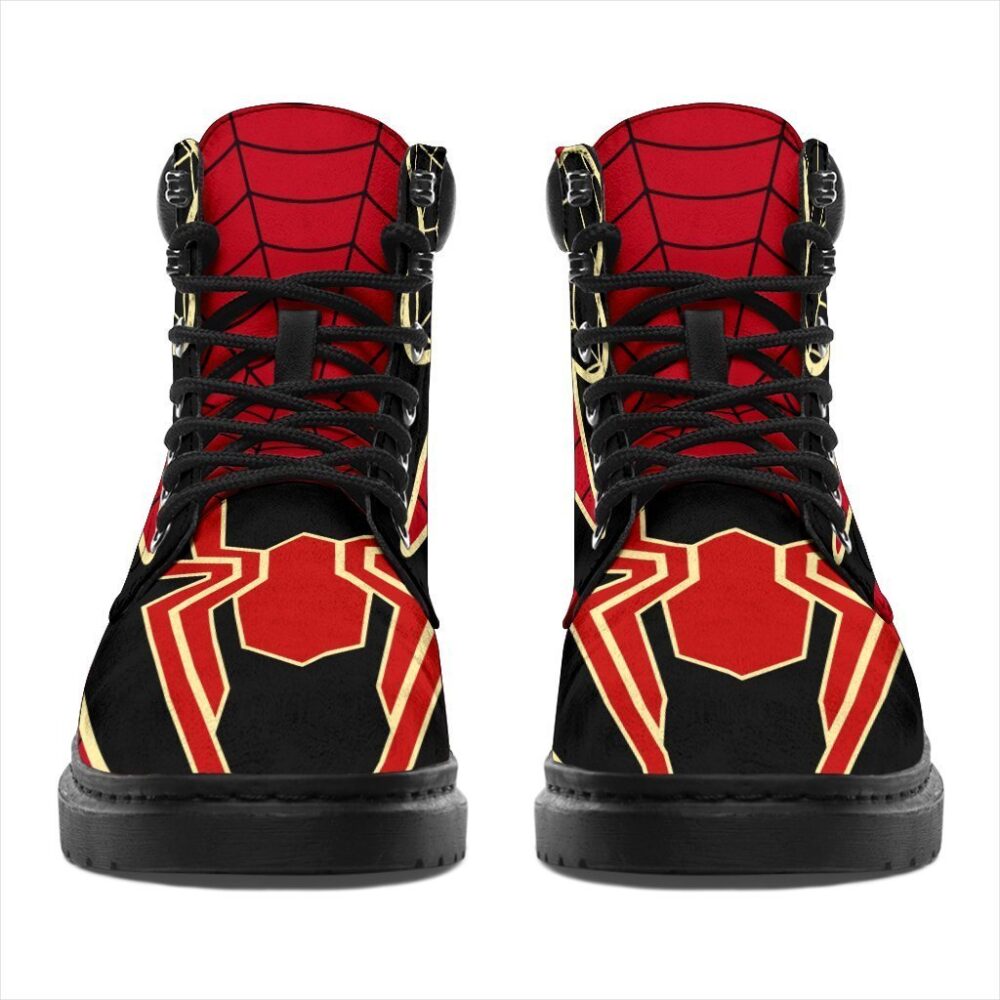 Spider Man All Season Boots | Casual Shoes | Vegan Leather Custom Boot Shoes TB122