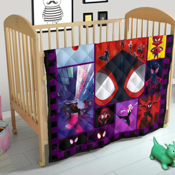 spider verse quilt blanket for spider man fan gift ybegv