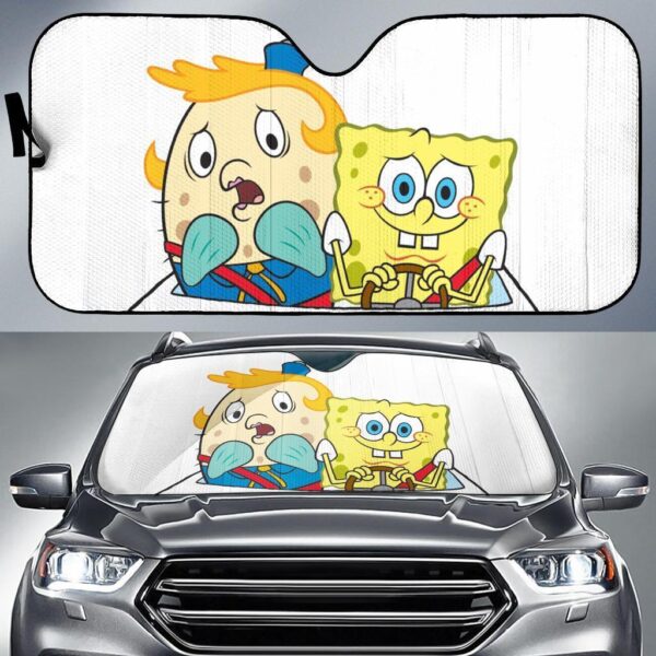 Spongebob Auto Sun Shade Custom Car Windshield Accessories Spongebob Auto Sun Shade Custom Car Windshield Accessories