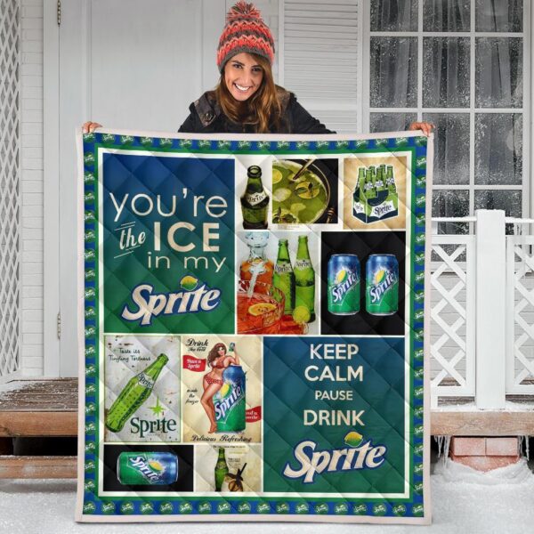 sprite quilt blanket funny gift for soft drink gift idea 7cebe