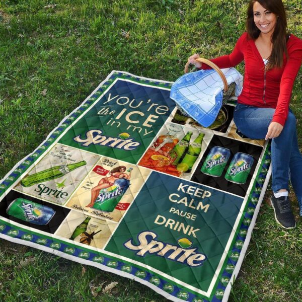 sprite quilt blanket funny gift for soft drink gift idea b1u5p