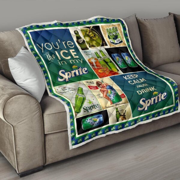 sprite quilt blanket funny gift for soft drink gift idea erqyd