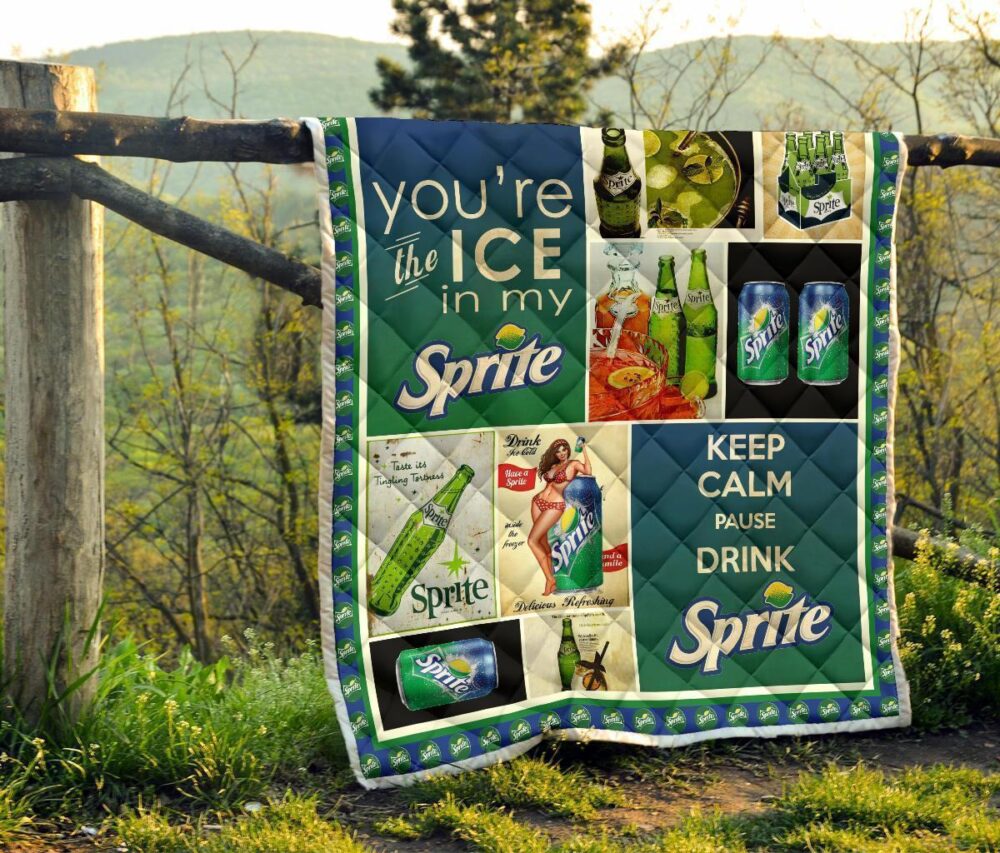 Sprite Quilt Blanket Funny Gift For Soft Drink Gift Idea