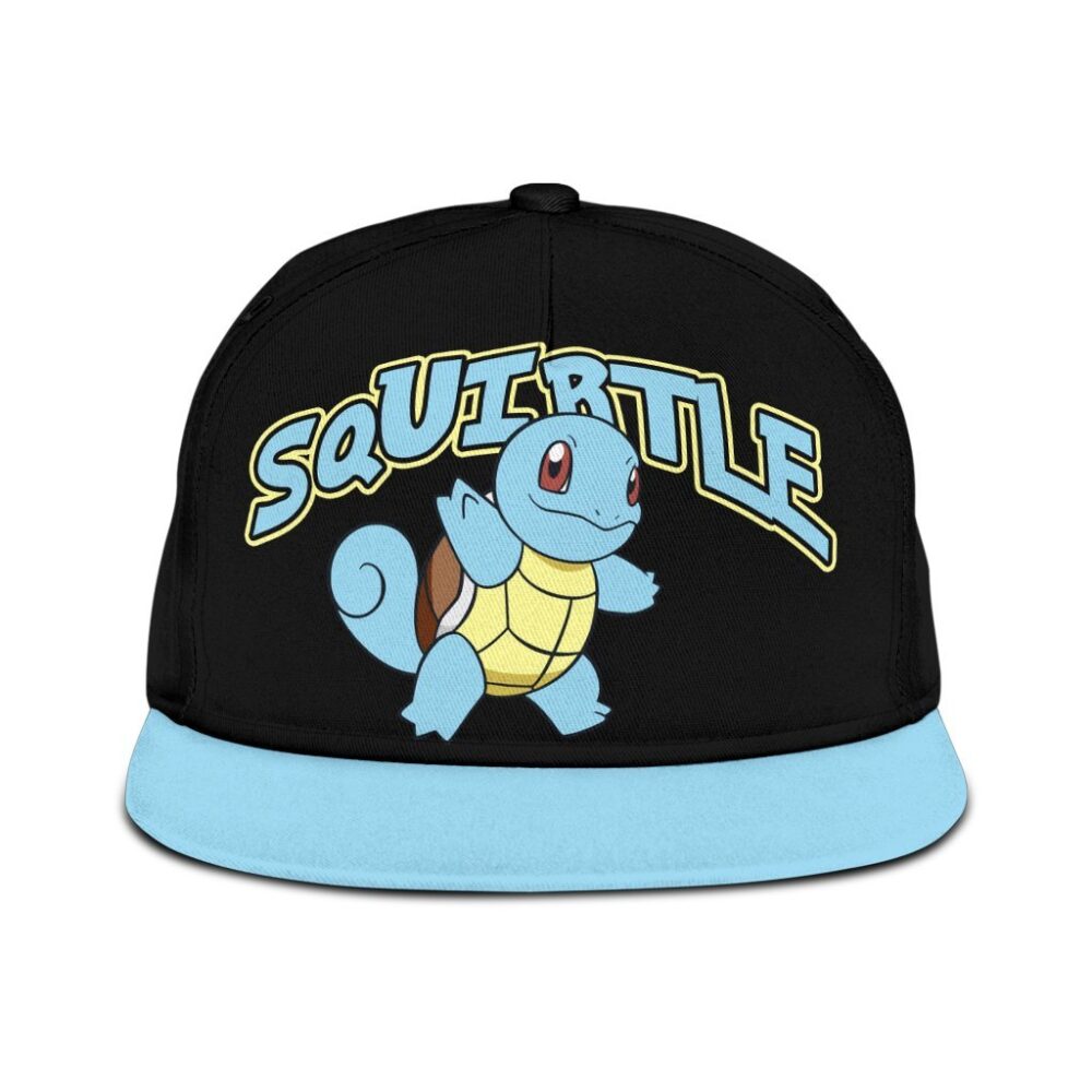 Squirtle Snapback Hat Anime Fan Gift Idea