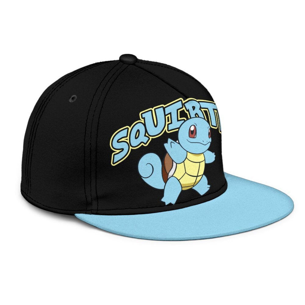 Squirtle Snapback Hat Anime Fan Gift Idea