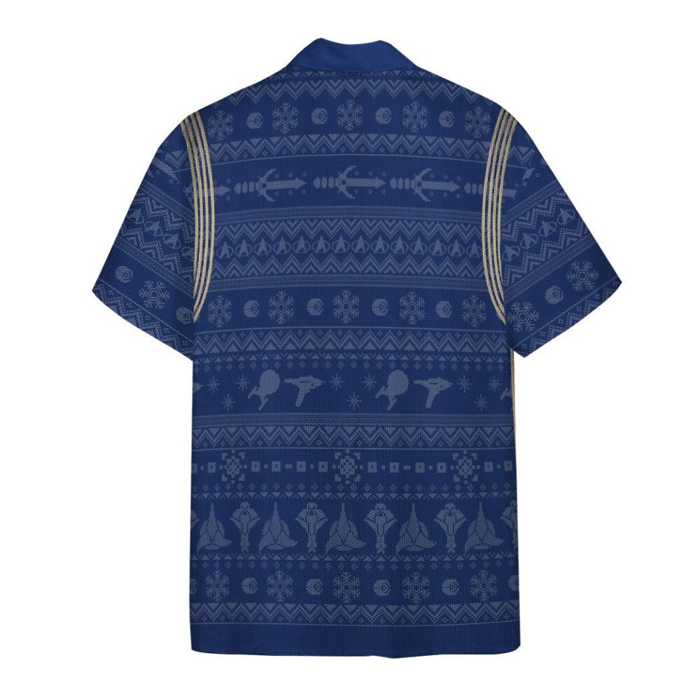 Star Trek Discovery 2017 Present Ugly Christmas Custom Button Up Hawaiian Shirt