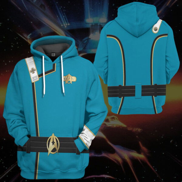 star trek ii vi wrath of khan starfleet kirk spock blue uniform custom hoodie tshirt apparel 9up7j