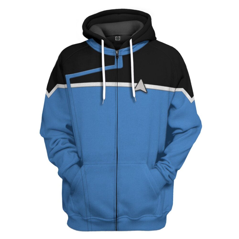 Star Trek Lower Decks Blue Uniform Custom Hoodie Tshirt Apparel