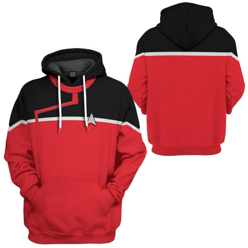 Star Trek Lower Decks Red Uniform Custom Hoodie Tshirt Apparel