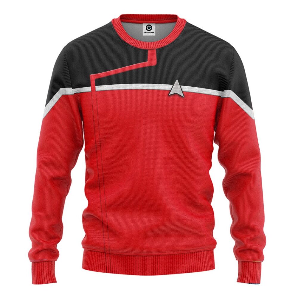 Star Trek Lower Decks Red Uniform Custom Hoodie Tshirt Apparel