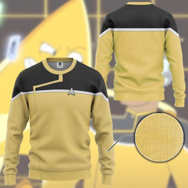 star trek lower decks yellow uniform custom hoodie tshirt apparel lxj4t