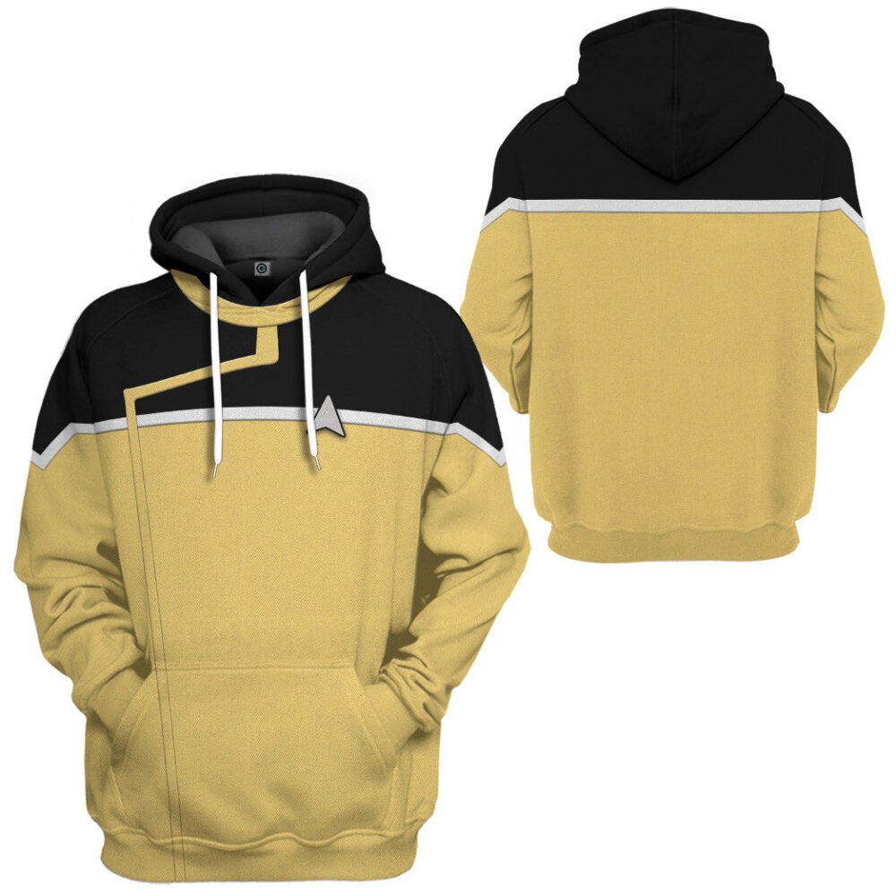 Star Trek Lower Decks Yellow Uniform Custom Hoodie Tshirt Apparel