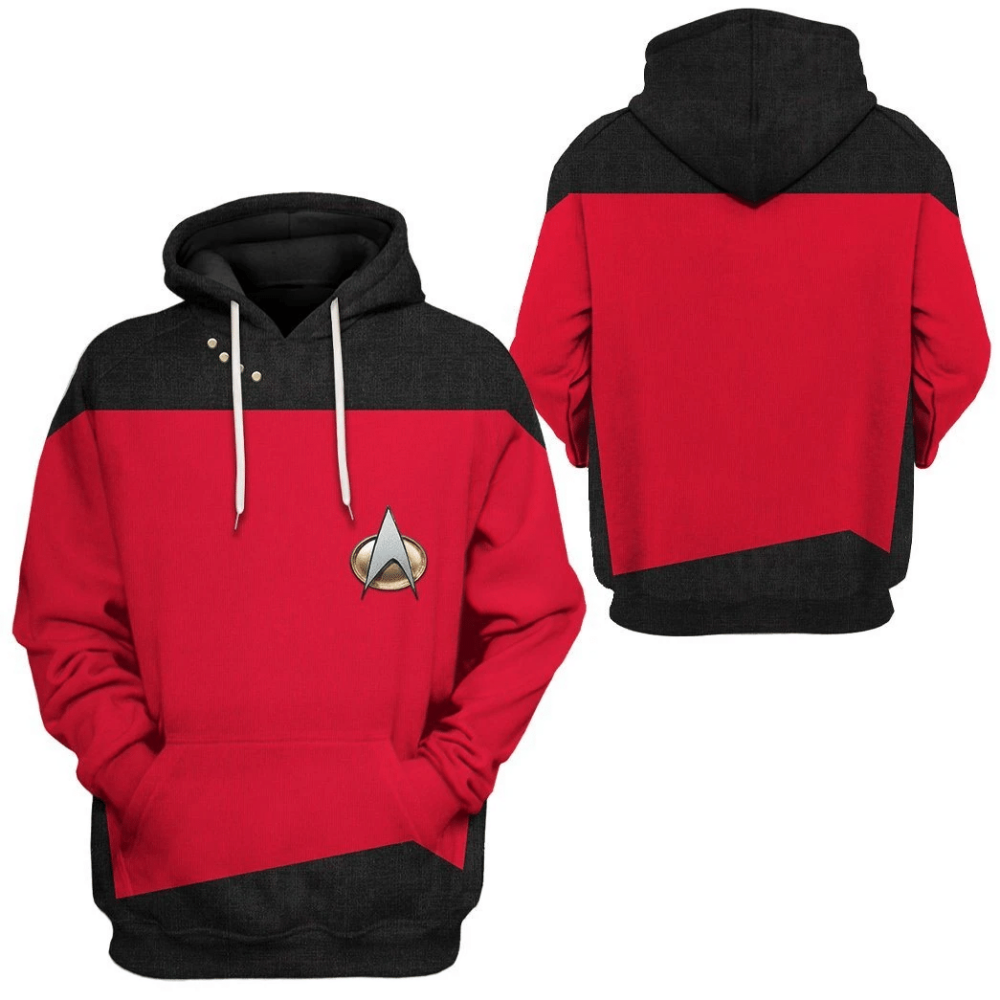 Star Trek The Next Generation 1987 1994 Red Custom Tshirt Hoodie Apparel