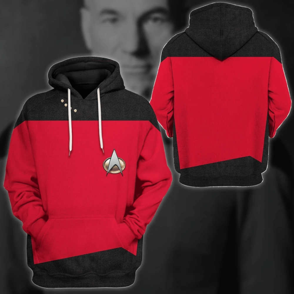 Star Trek The Next Generation 1987 1994 Red Custom Tshirt Hoodie Apparel