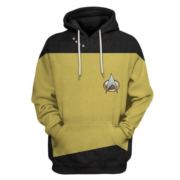 Star Trek The Next Generation 1987 1994 Yellow Custom Tshirt Hoodie Apparel