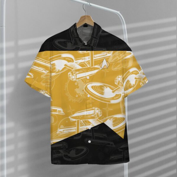 star trek the next generation 1987 yellow uniform hawaiian shirt hawaiian shirts for men women custom hawaiian shirts toqre