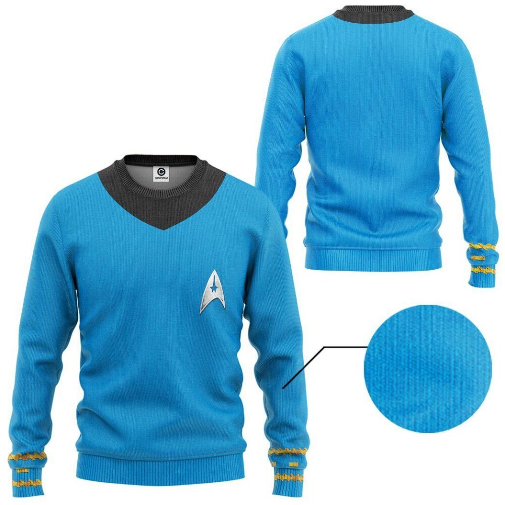 Star Trek The Original Series 1966 1969 Blue Custom Tshirt Hoodie Apparel