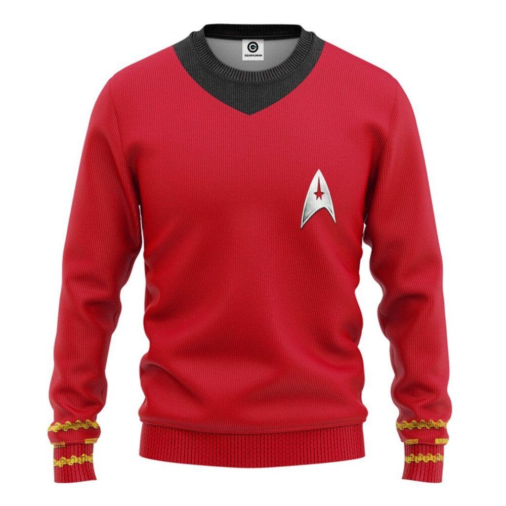 Star Trek The Original Series 1966 1969 Red Custom Tshirt Hoodie Apparel