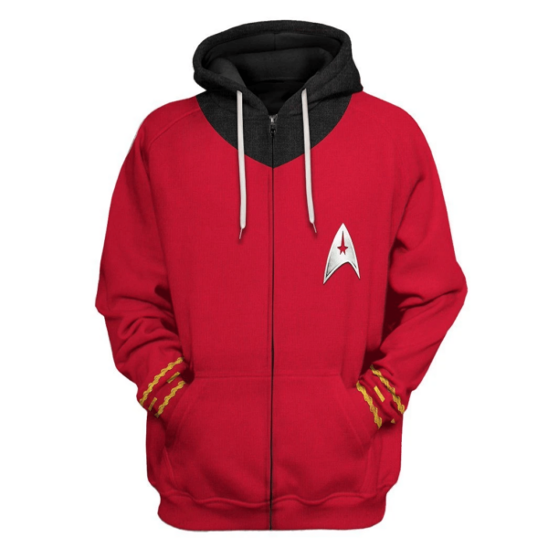 star trek the original series 1966 1969 red custom tshirt hoodie apparel ojzoa