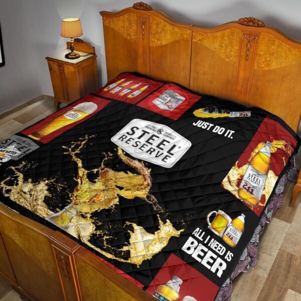 steel reserve quilt blanket all i need is beer gift idea jxpqu