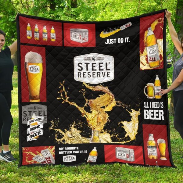 steel reserve quilt blanket all i need is beer gift idea kbf9q