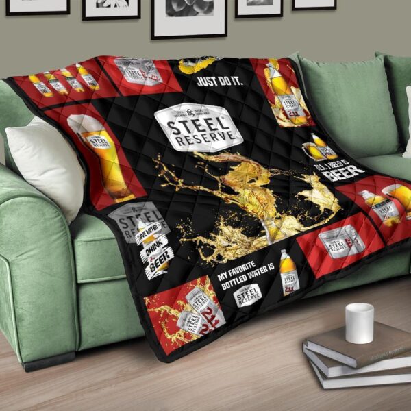 steel reserve quilt blanket all i need is beer gift idea n7bxx