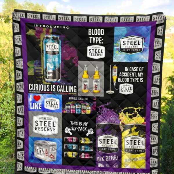 steel reserve quilt blanket funny gift for beer lover 17ucr