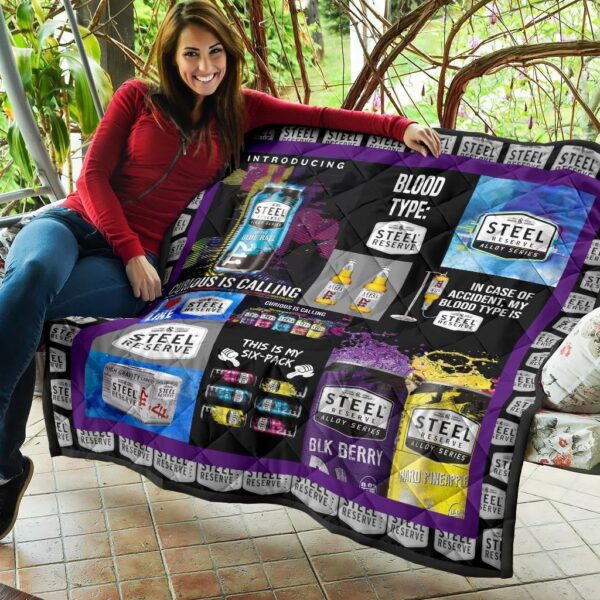 steel reserve quilt blanket funny gift for beer lover 6cpdz