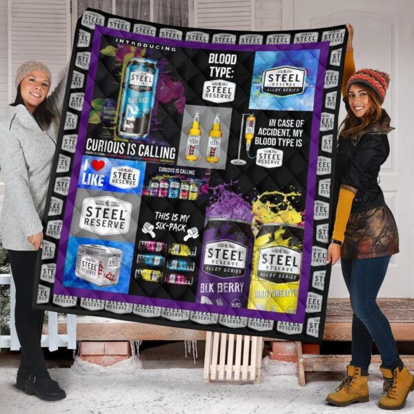 steel reserve quilt blanket funny gift for beer lover 7czzu