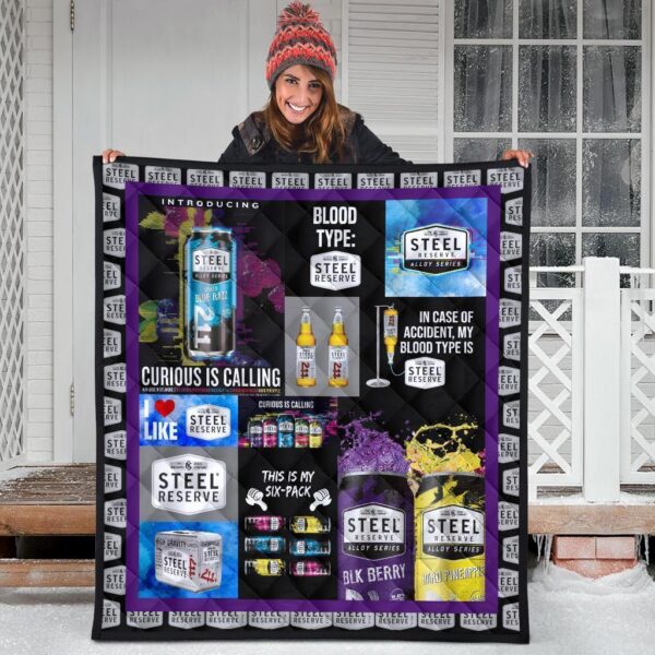 steel reserve quilt blanket funny gift for beer lover 9uwju