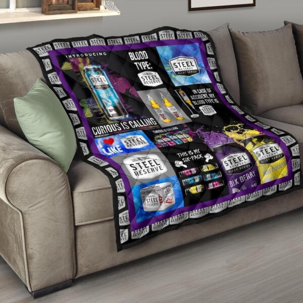 steel reserve quilt blanket funny gift for beer lover c8s2e