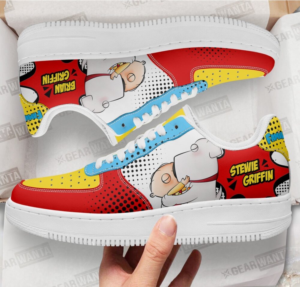 Stewie and Brian Griffin Family Guy Sneakers Custom Cartoon Shoes