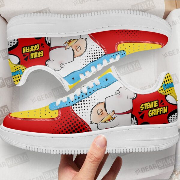 stewie and brian griffin family guy sneakers custom cartoon shoes u4wjb