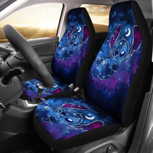 Stitch Galaxy Car Seat Covers DN Cartoon Fan Gift SDCSC29