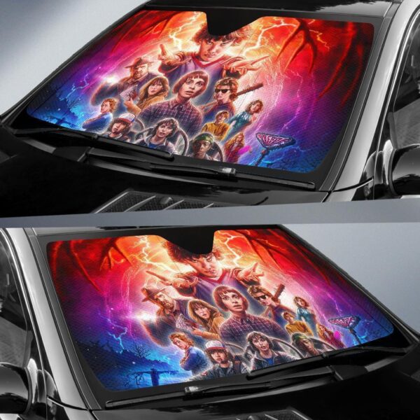 stranger things 3 car sunshade custom car windshield accessories q2yih