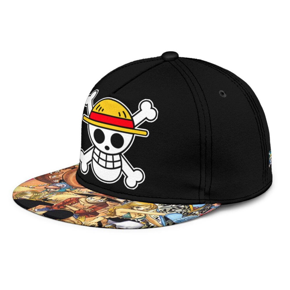 Straw Hat Pirates Snapback Hat One Piece Anime Fan Gift