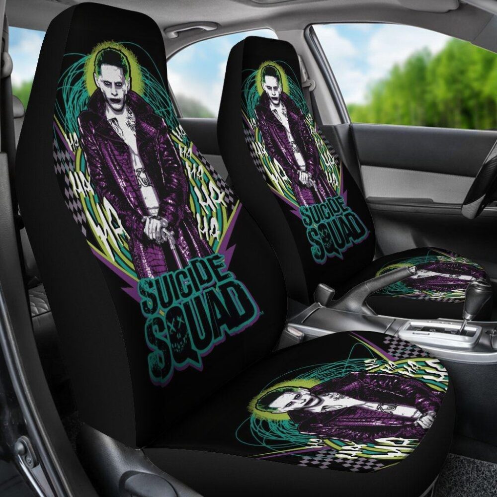 Suicide Squad Car Seat Covers Joker Villains Movie Fan Gift