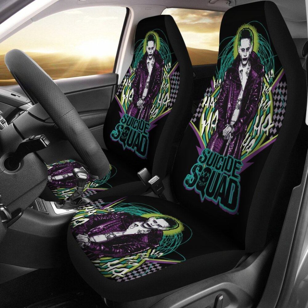 Suicide Squad Car Seat Covers Joker Villains Movie Fan Gift