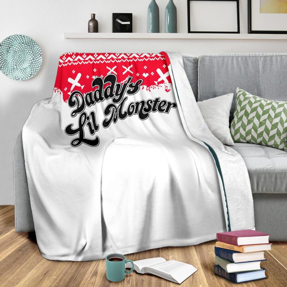 Suicide Squad Harley Quinn Ugly Christmas Custom Blanket Home Decor