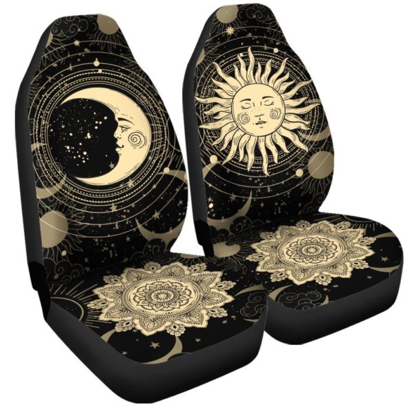 sun and moon car seat covers custom mandala car accessories zx4t0