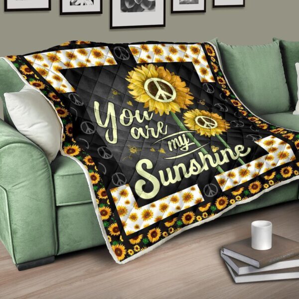 sunflower you are my sunshine quilt blanket gift idea ns4mq