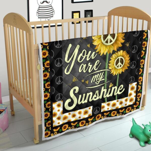 sunflower you are my sunshine quilt blanket gift idea vvpfj