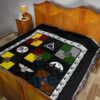 symbols harry potter quilt blanket bedding decor idea vmrjw
