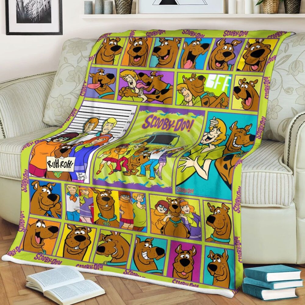 The Adventures Of Scooby Doo Fleece Blanket For Bedding Decor