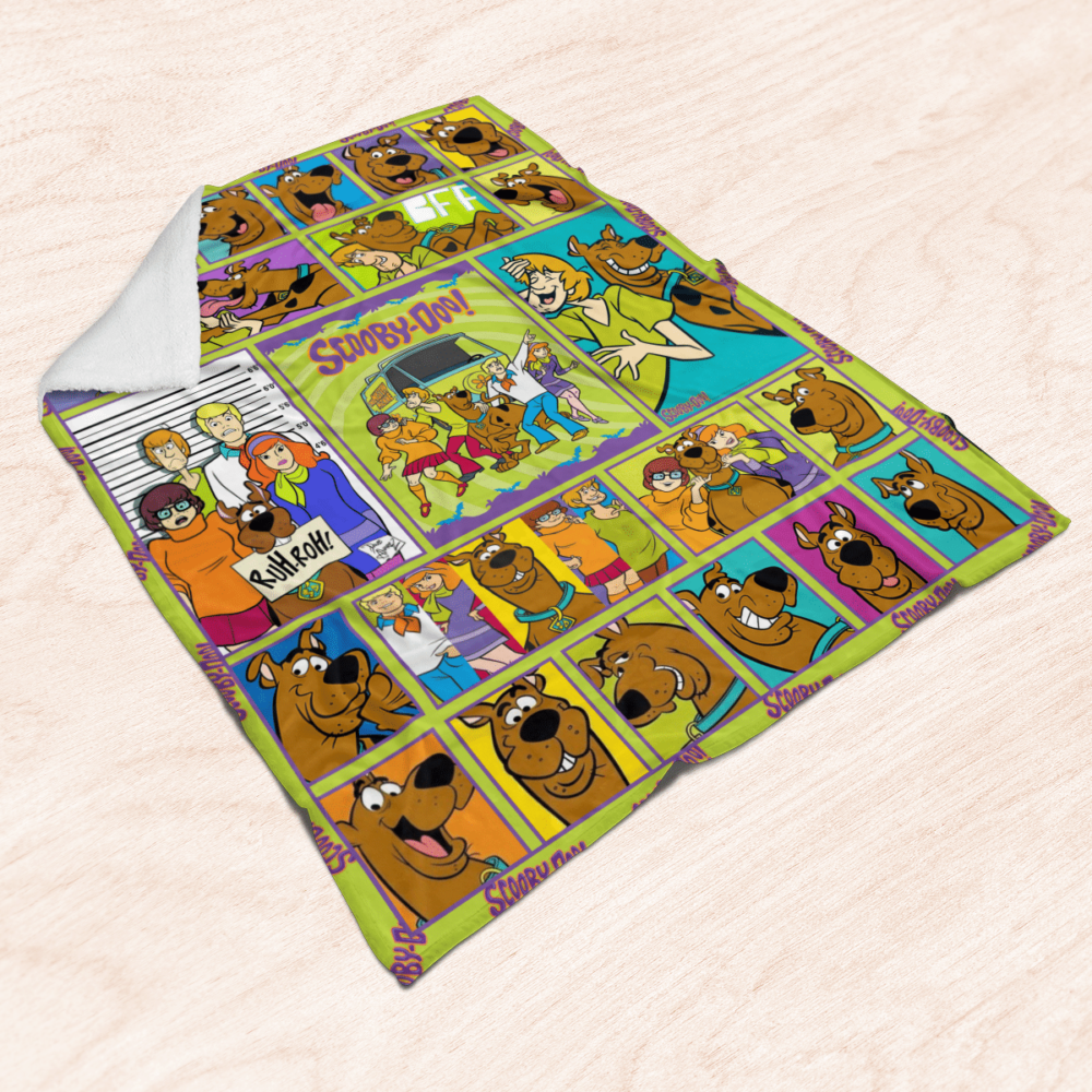 The Adventures Of Scooby Doo Fleece Blanket For Bedding Decor