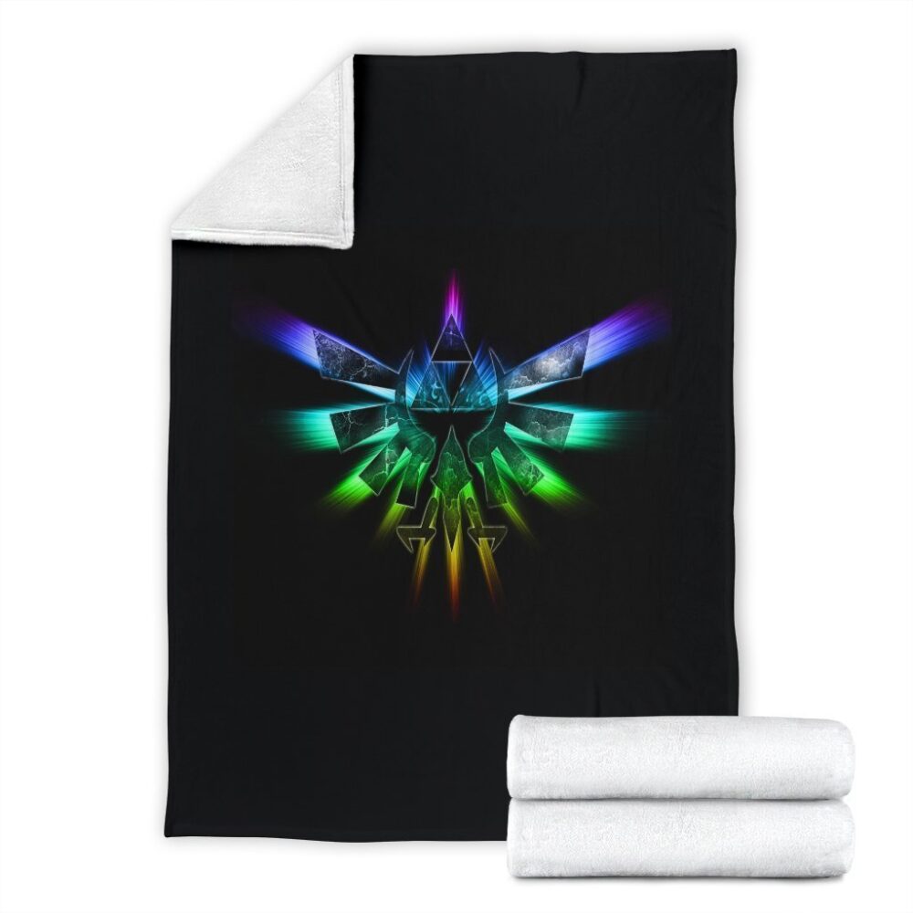 The Eagle and Trifoce Fleece Blanket Legend Of Zelda Bedding Decor