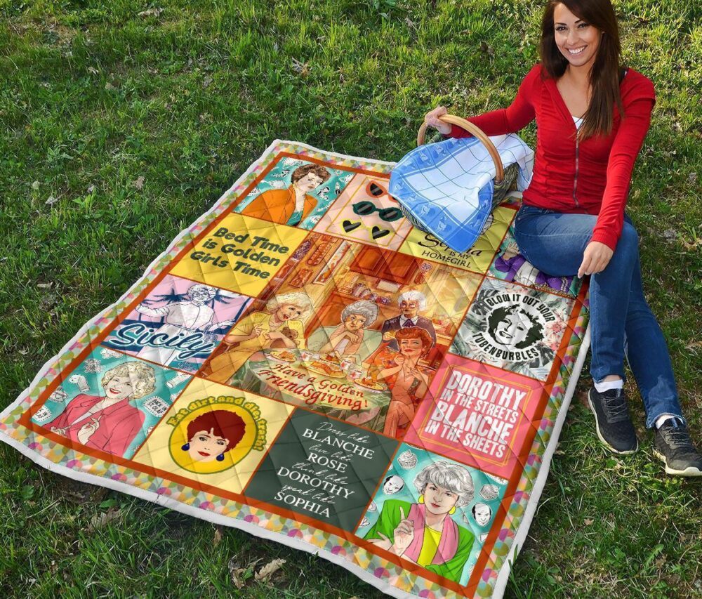 The Golden Girls Quilt Blanket Bedding Decor Idea